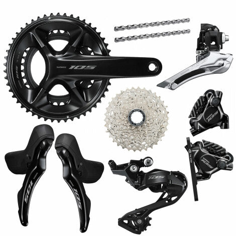 Shimano 105 R7120 12 Speed Disc Groupset – Mechanical Hydraulic Road Bike Groupset